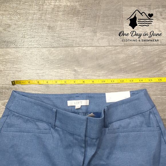 Loft The Riviera Pant Cropped Curvy Pants Size 6 - Picture 3 of 6